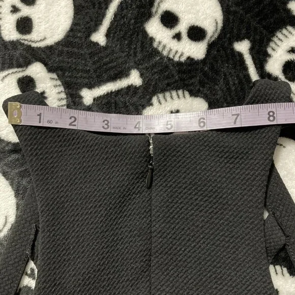 REITMAN'S Vintage black cut out design neckline fit & flare dress ~ SMALL MEDIUM - Picture 10 of 14